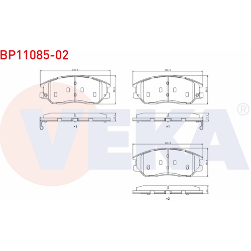 Disk Balata Kia OPIRUS 3.5i V6 Ön -