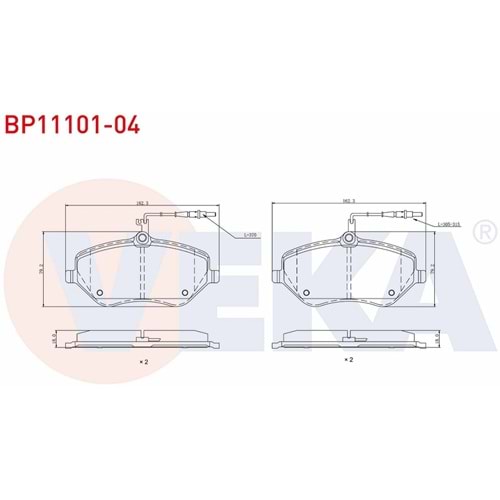 Disk Balata Peugeot 407, 607, Citroen C6, C5 Ön -
