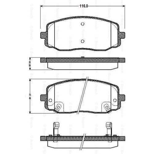 Disk Balata Hyundai İ10, İ20, Kia Picanto Ön -