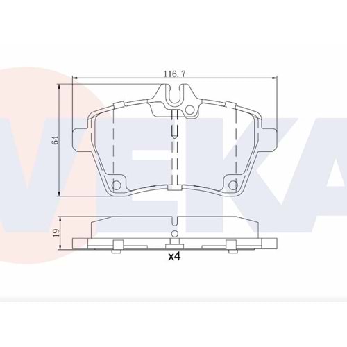 Disk Balata Mercedes A Class (W169), B Serisi (W245) Ön -