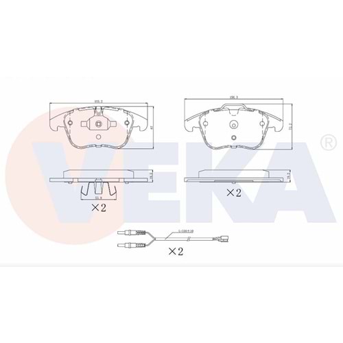 Disk Balata Ford, Jaguar, Citroen, Land Rover Ön -