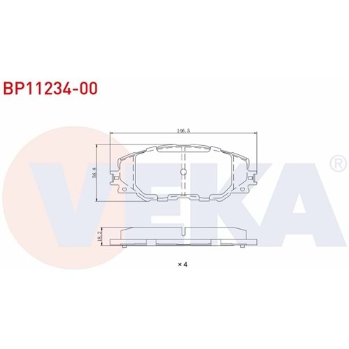 Disk Balata Toyota Rav 4, Auris Ön -