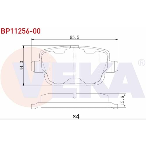 Disk Balata Ford, Bmw, Land Rover Arka -