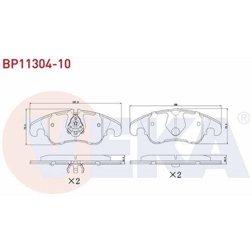 Disk Balata Vw Audi Q5, A7, A6 Ön -