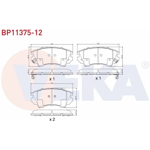 Disk Balata Opel İNSIGNİA 2.0-2,8 V6 2008> Ön -