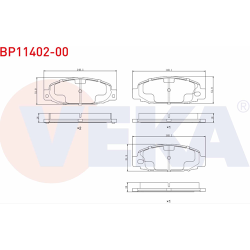Disk Balata Mitsubishi Canter Fuso Fe519 3.0 Ön -