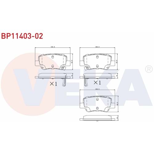 Disk Balata Toyota Avensis Arka -