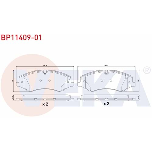 Disk Balata Land Rover, Range Rover III, Range Rover IV, Discovery IV Ön -
