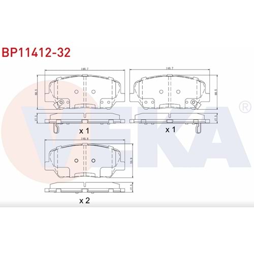 Disk Balata Hyundai Genesis COUpE, Kia Ceed, Hyundai İ30, Kia Optima Ön -