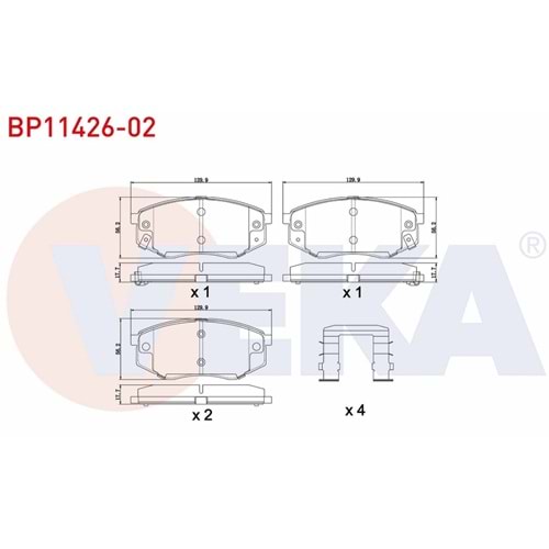 Disk Balata Hyundai İX35, Tucson, Kia Carens, Sportage Ön -