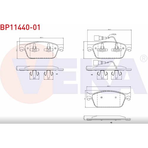 Disk Balata Vw Transporter T5, T6, MULTİVAN T5 Ön