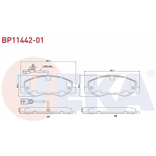 Disk Balata Renault Master, Opel Movano Arka -