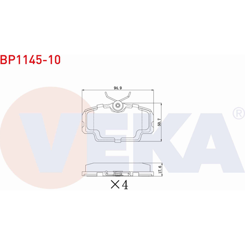 Disk Balata Mercedes 190 (W201), Bmw 3 (E30) Ön -