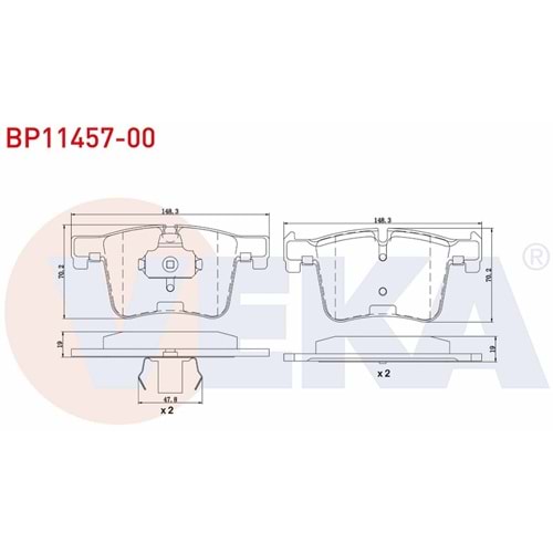 Disk Balata Bmw X4, X3, 3 Serisi Ön -