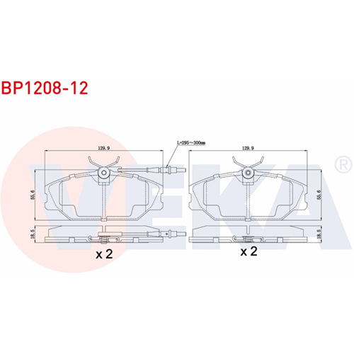 Disk Balata Renault Megane, Laguna, SAFRANE Ön -