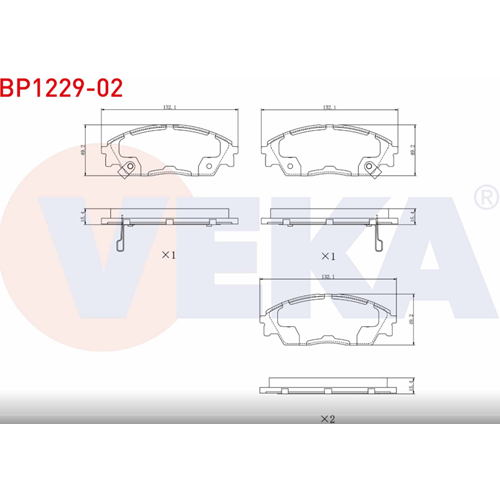 Disk Balata Honda Civic, CRX II Arka -