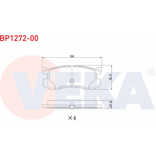 Disk Balata Mazda 626 III Arka -
