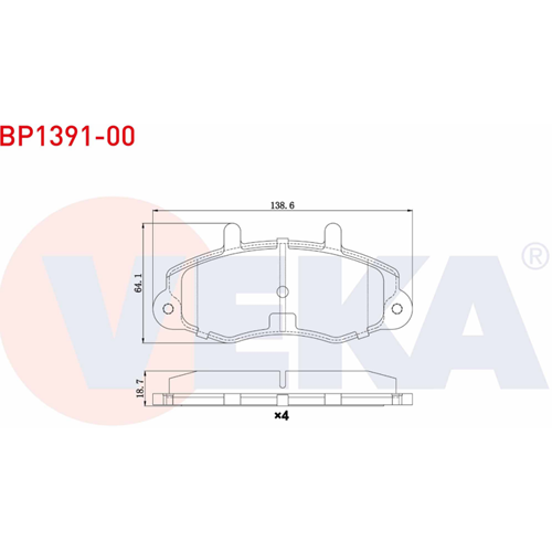 Disk Balata Ford Transit T12 Ön -