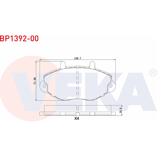Disk Balata Ford Transit T15 Ön -