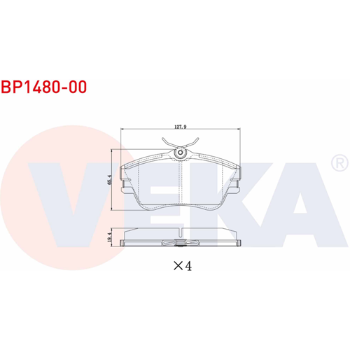 Disk Balata Vw T4 FİŞSİZ Ön -