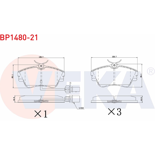 Disk Balata Vw T4 Fişli Ön -