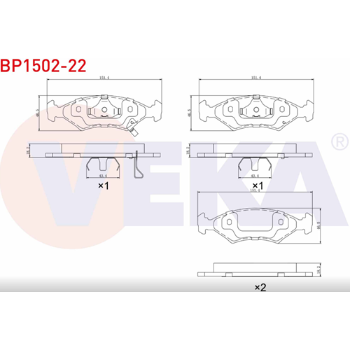 Disk Balata Kia Sephia (FA) 1.5İ Ön -