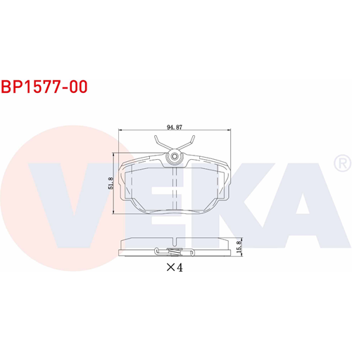 Disk Balata Land Rover Range Rover II, Discovery II Arka -