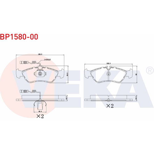 Disk Balata Mercedes Sprinter, Vw LT 28 Arka -