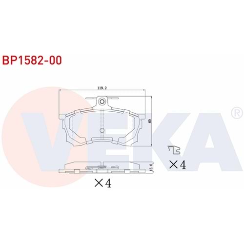 Disk Balata Mitsubishi Carisma, Volvo Ön -