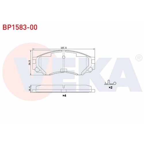 Disk Balata Mitsubishi L 200 Ön -
