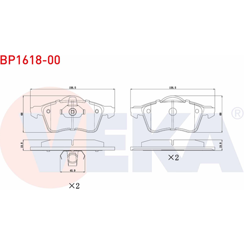 Disk Balata Vw Transporter T4 FİŞSİZ Ön -