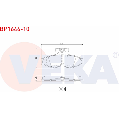 Disk Balata Daiwoo Nubira 2.0i 16v Arka -