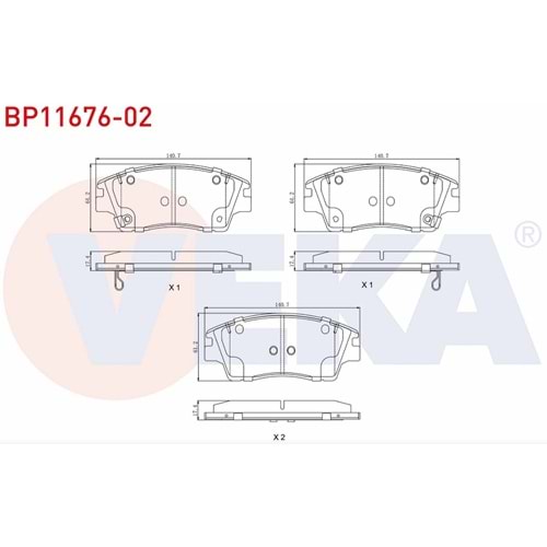 Disk Balata Toyota Avensis T22 Ön -