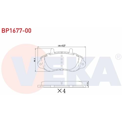 Disk Balata Opel Movano, Renault Master II Ön -