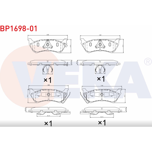 Disk Balata Mercedes M-Serisi (W163) Arka -