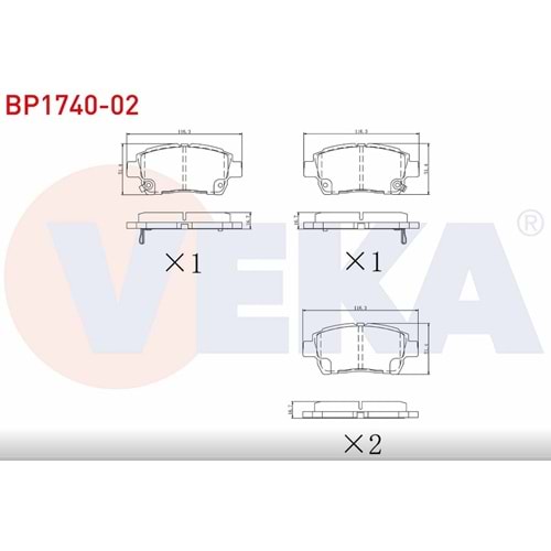 Disk Balata Toyota Corolla, Celica, Yaris Ön -