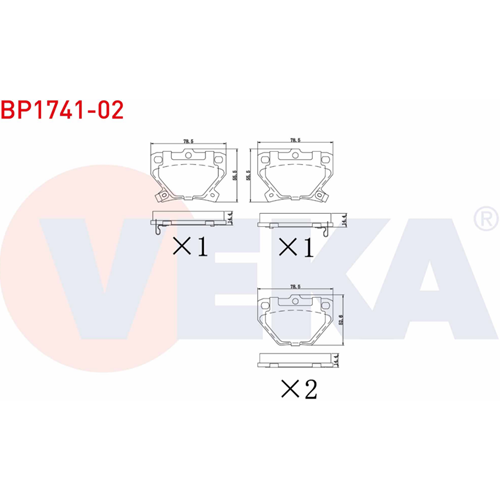 Disk Balata Toyota Yaris Verso, Corolla Arka -