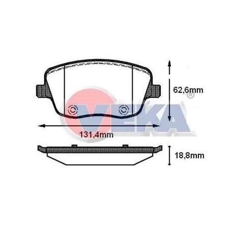 Disk Balata Vw Polo, Skoda Fabia Ön -