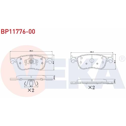 Disk Balata Ford Mondeo III, Jaguar X-Type Ön -