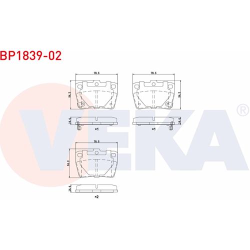 Disk Balata Toyota Rav 4, Chery TIGGO Arka -