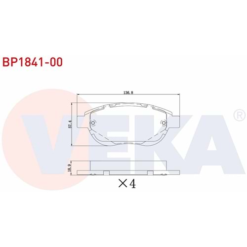Disk Balata Peugeot 307, 207, Partner Citroen C4, C3, Berlingo Ön -