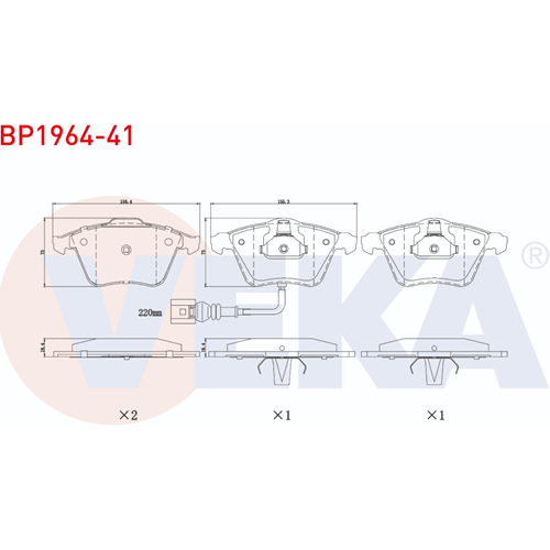 Disk Balata Vw Audi TT, Vw Golf VI Ön -