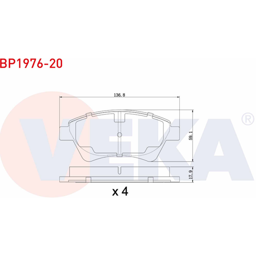 Disk Balata Renault Megane II, Scenic II Ön -