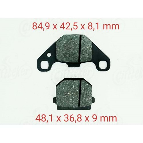 083 DİSK BALATA ÖN ORGANİK SUZUKI AN125, APRILIA SCARABEO 50, ATV