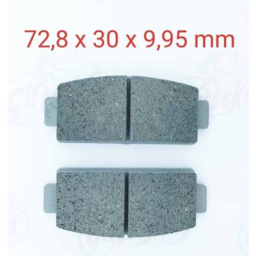 651 DİSK BALATA ARKA TERRACROSS, Z-FORCE550, Z-FORCE800 (7ATV1019-625-CF)