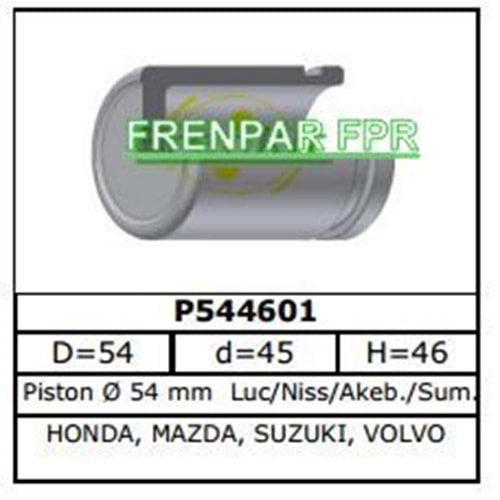 Fren Kaliper Pistonu Ön Honda, Suzuki, Volvo