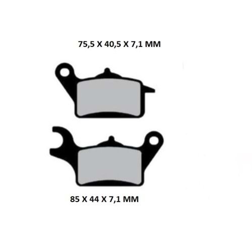 652 DİSK BALATA ORGANİK ÖN HONDA DİO 110 SUZUKİ UK 110 ADDRESS (17-..) (DIO125-652P)