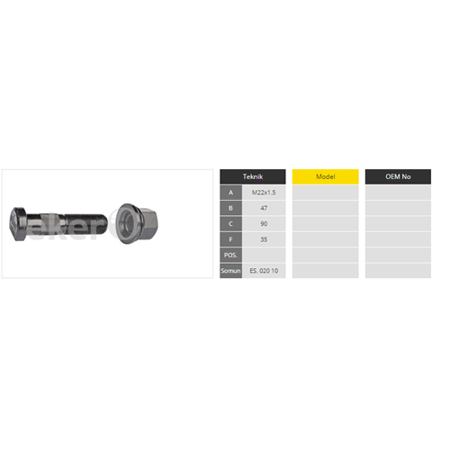 DORSE SERTEL DİNGİL BİJON 90 mm - EKER