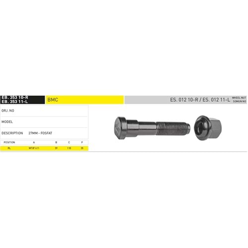BMC ARKA 27 MM BİJON - EKER