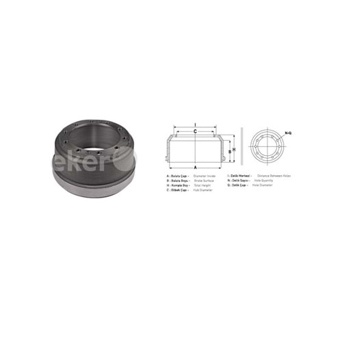 KAMPANA FREAUF (227MM] PİLOT - EKER